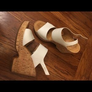 Born brand white wedges